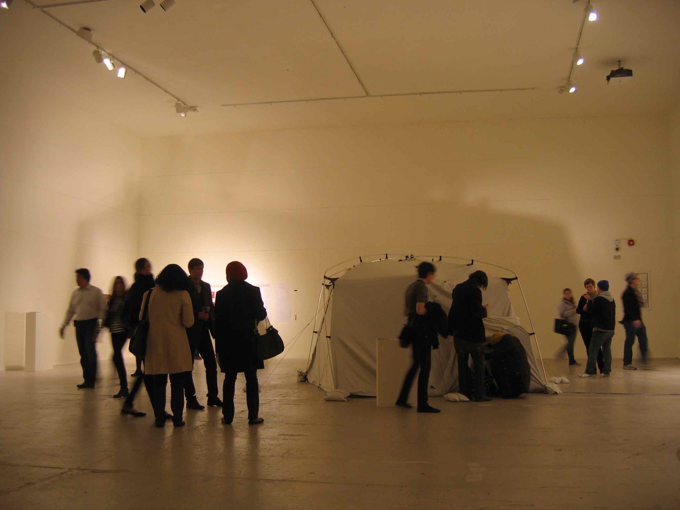 Photograph showing Portable Camera Obscura at Crane Arts in Philadelphia, 2009